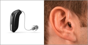 An RTE device close-up by itself and being worn