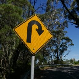 reverse traffic sign