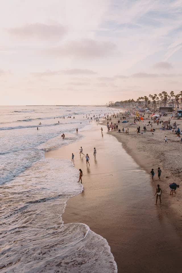 people at the beach